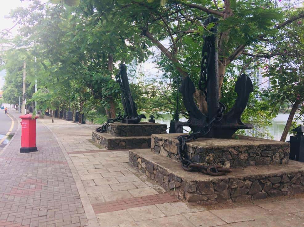Old Anchors scattered around the Beira Lake
